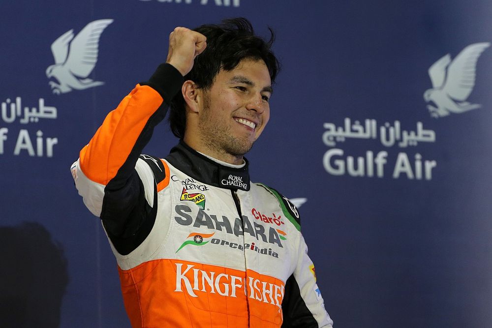 Podio: tercer lugar Sergio Pérez, Force India