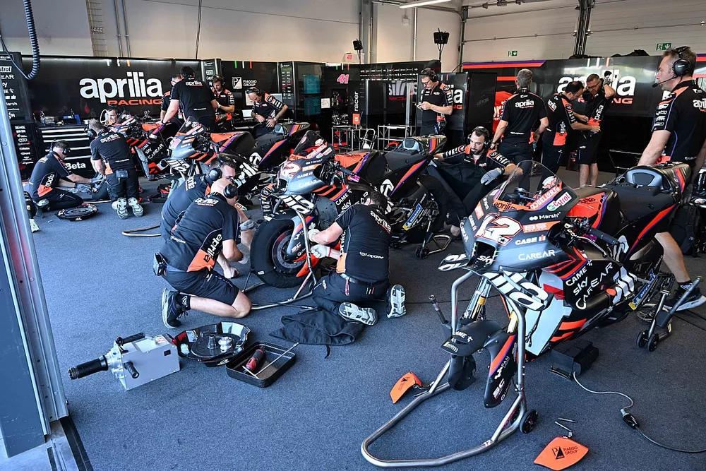 Le stand Aprilia