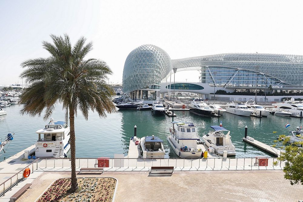 The Yas Marina harbour