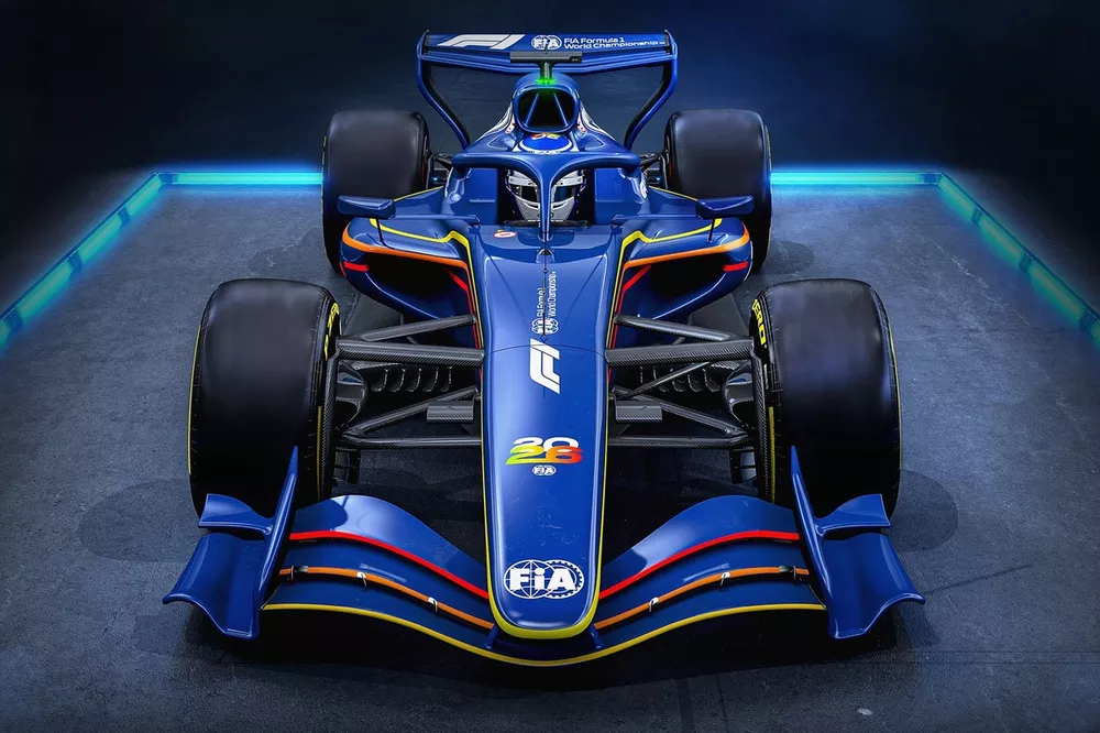 De licht herziene Formule 1-auto voor 2026