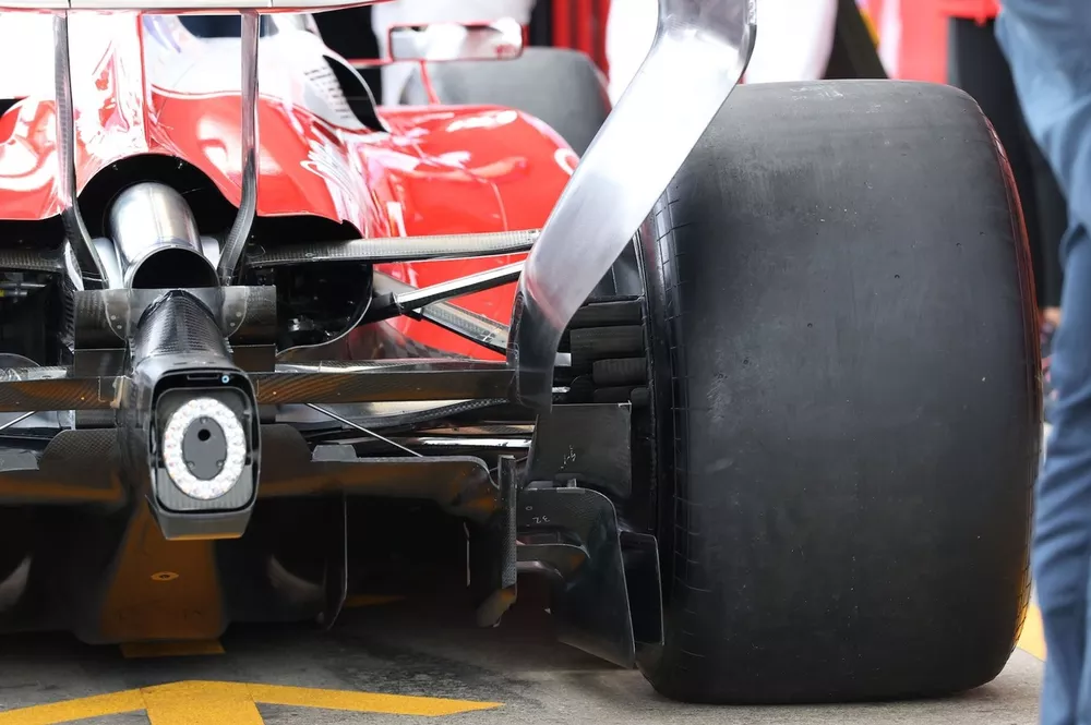 Detalle técnico del Ferrari SF-26