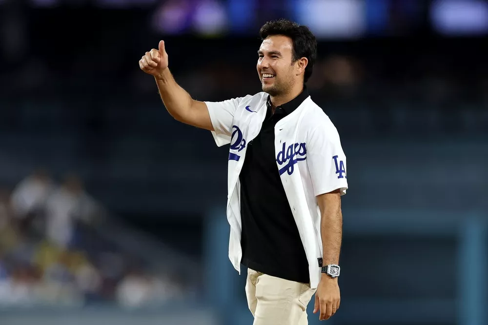 Sergio Perez at the Los Angeles Dodgers