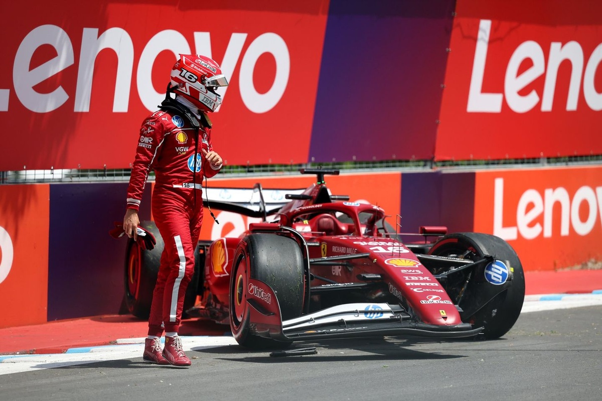 Charles Leclerc to miss F1 Canadian GP second practice after FP1 crash