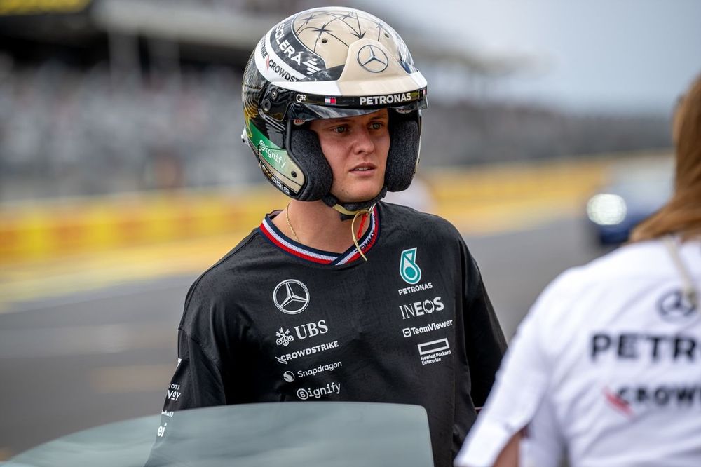Mick Schumacher, Reserve Driver, Mercedes-AMG F1 Team, participates in Pirelli Hot Laps driving