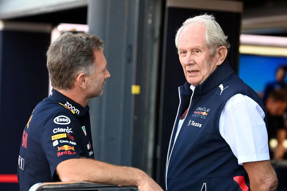 Christian Horner, Team Principal, Red Bull Racing, Helmut Marko, Consultant, Red Bull Racing