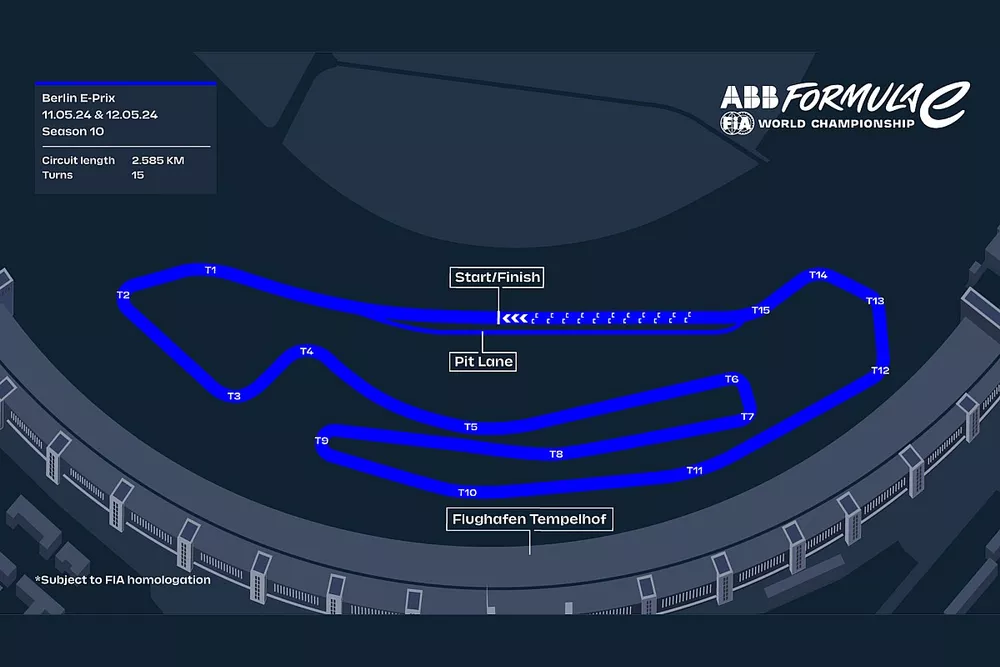 Formula E yeni Berlin düzeni