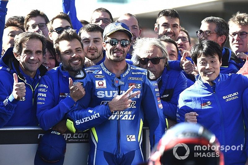Segundo clasificado Andrea Iannone, Team Suzuki MotoGP