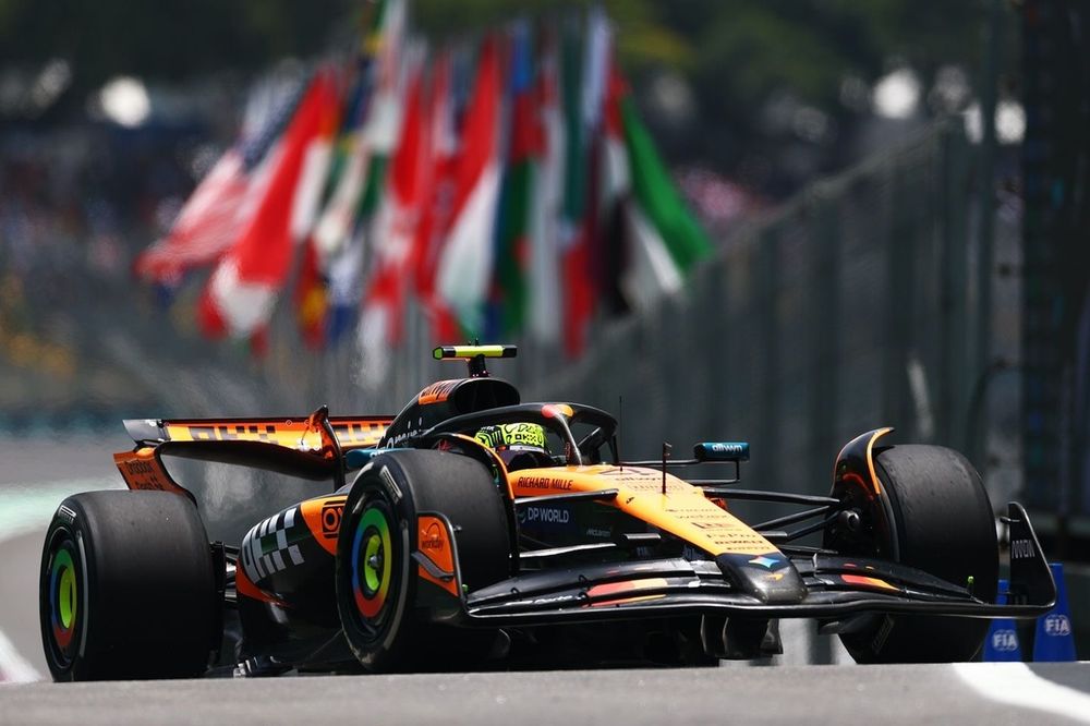 ¡McLaren domina la FP1 del GP de Brasil con Norris liderando un 1-2 sobre Piastri!