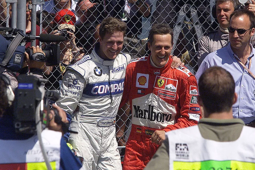 Ralf Schumacher, Williams y Michael Schumacher, Ferrari