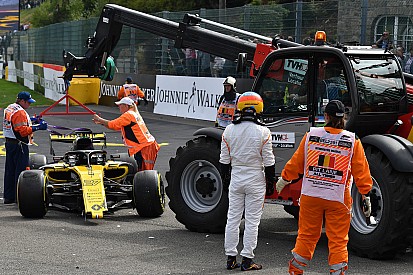 Hulkenberg, sancionado, explica su accidente con Alonso en Spa