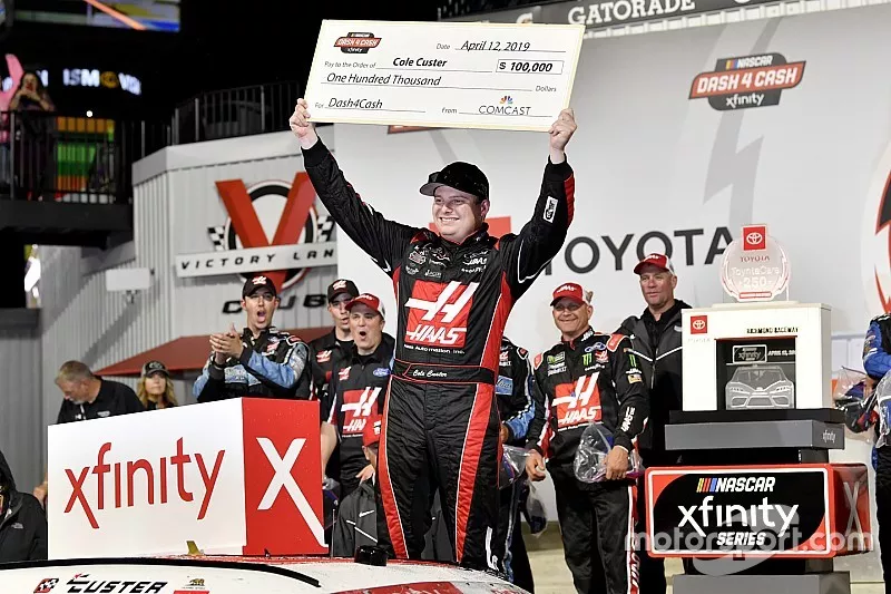 Race Winner Cole Custer, Stewart-Haas Racing, Ford Mustang Haas Automation