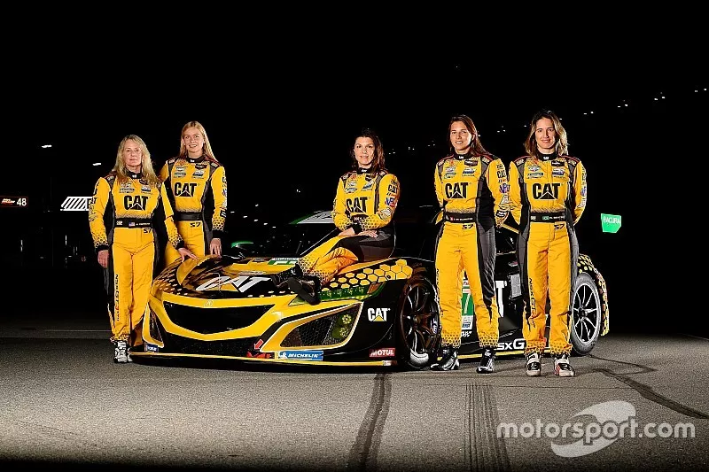 Jackie Heinricher, Katherine Legge, Ana Beatriz , Simona De Silvestro, Christina Nielsen, Meyer Shank Racing 