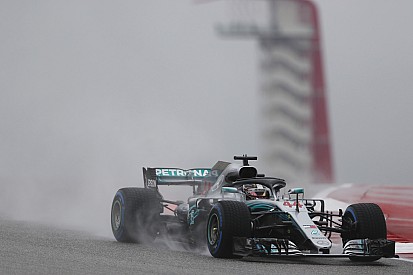 Amerika GP 1. antrenman: Yağmur altında Hamilton lider
