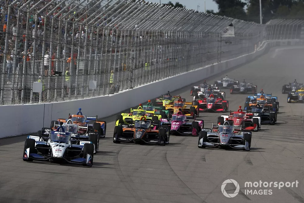 Takuma Sato, Rahal Letterman Lanigan Racing Honda líder al inicio