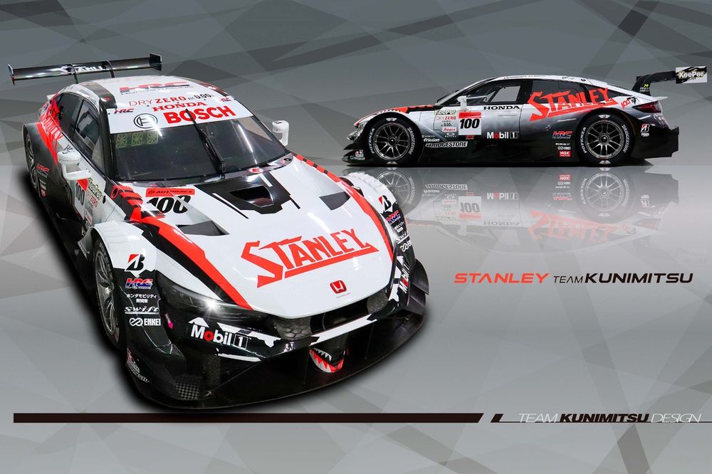 スーパーGT HRC チームクニミツ ベア スタンレー 100 ホンダ 今年のSTANLEY TEAM KUNIMITSUは白黒基調！ スーパーGT・GT500