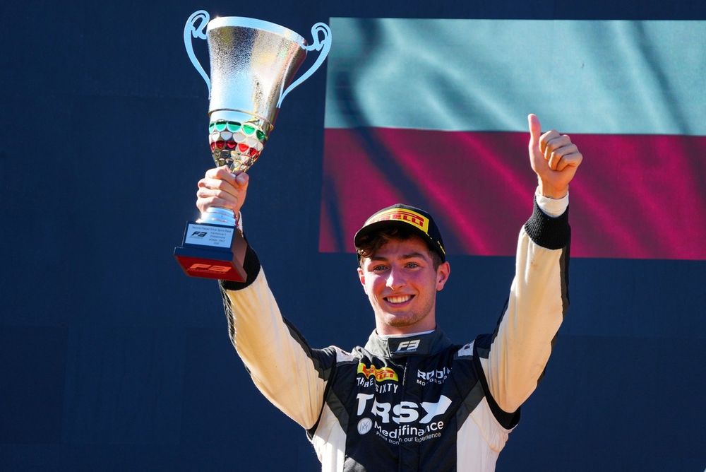 Podium: second place Roman Bilinski, Rodin Motorsport