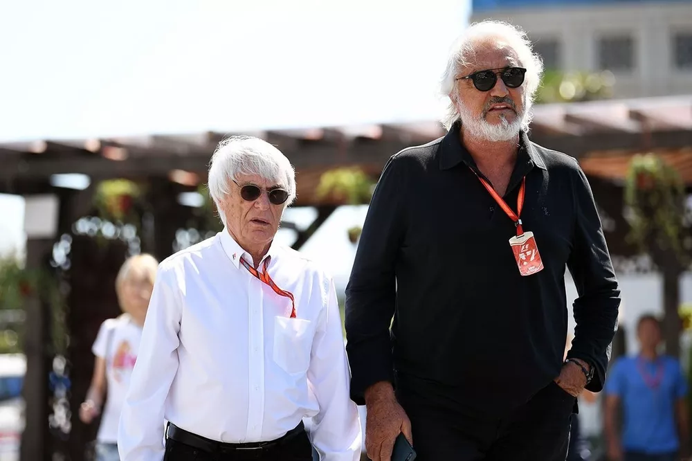 Bernie Ecclestone y Flavio Briatore