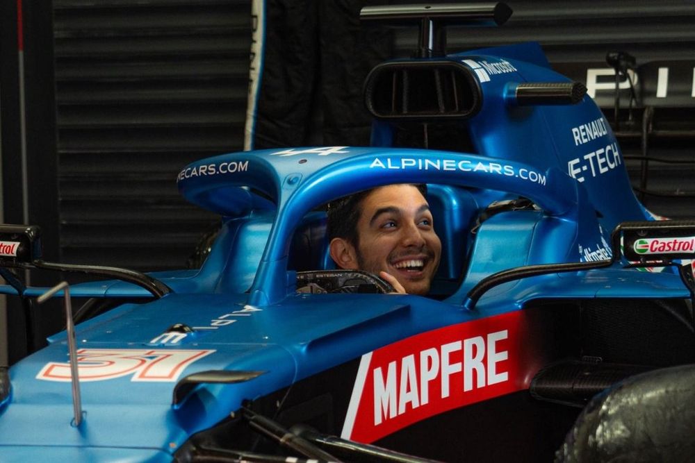 Ocon met zijn winnende auto