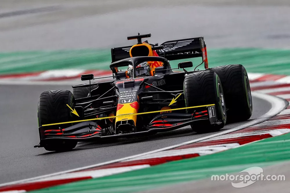 Max Verstappen, Red Bull RB16, captioned