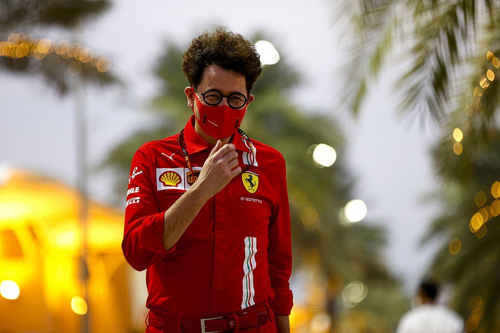 Mattia Binotto, Team Principal Ferrari in the paddock