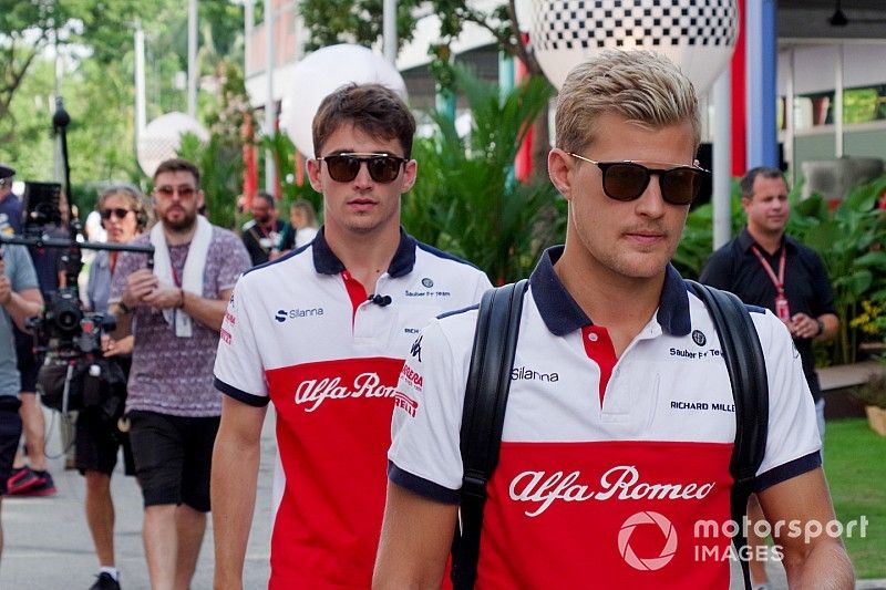 Marcus Ericsson, Sauber and Charles Leclerc, Sauber