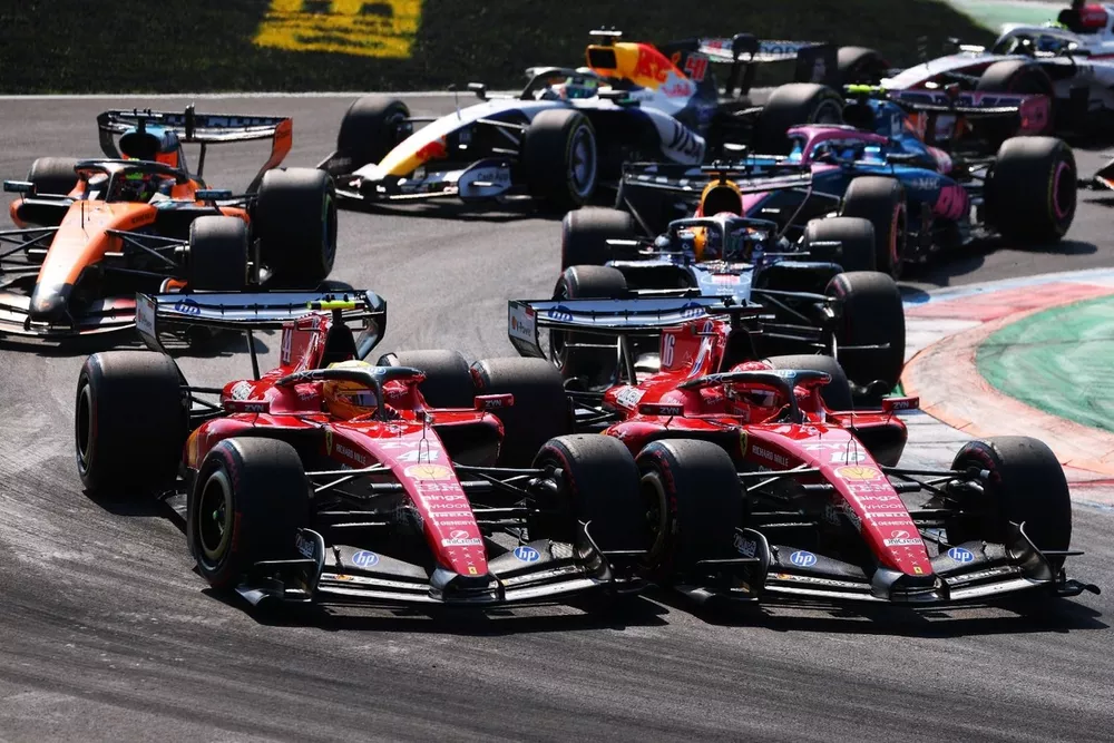 Charles Leclerc y Lewis Hamilton
