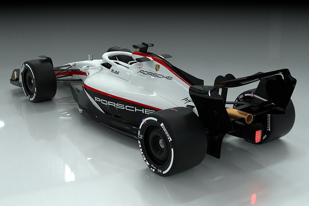 Porsche F1 car render