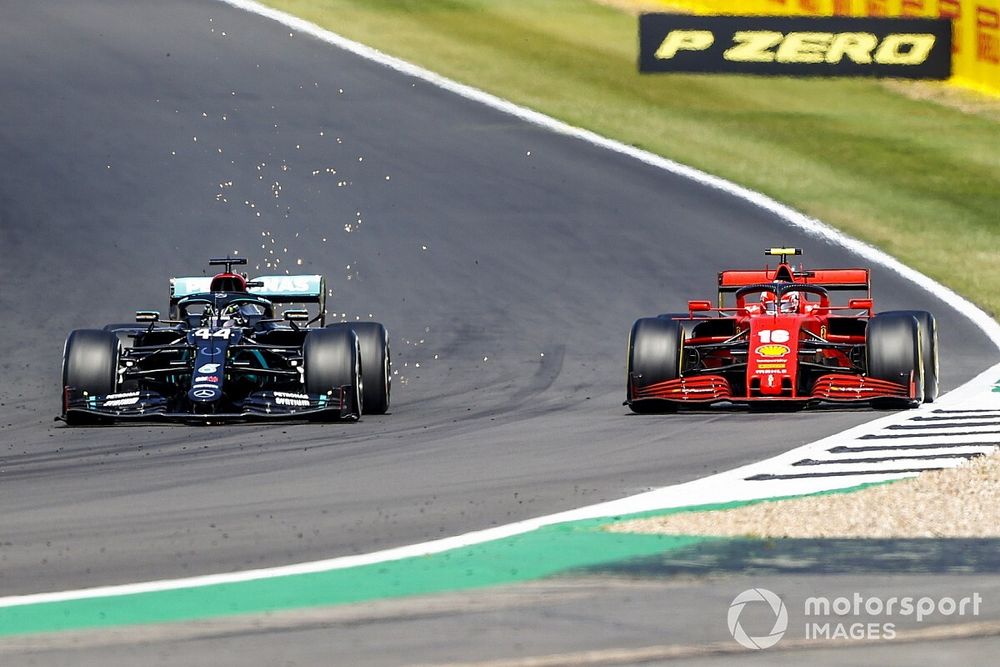 Lewis Hamilton, Mercedes F1 W11, Charles Leclerc, Ferrari SF1000