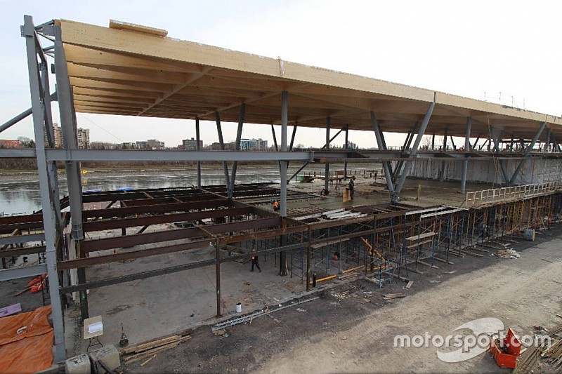 La construction du nouveau paddock du circuit de Montréal progresse
