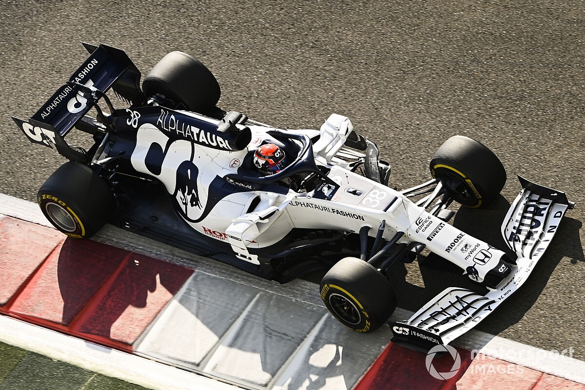 角田裕毅、最新F1マシン初走行で5番手「たくさんのことを学び
