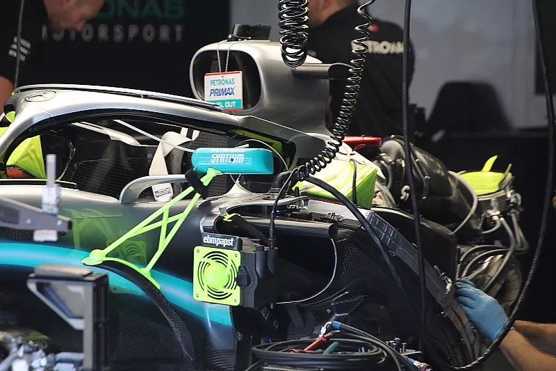 Motor del Mercedes AMG F1 W10