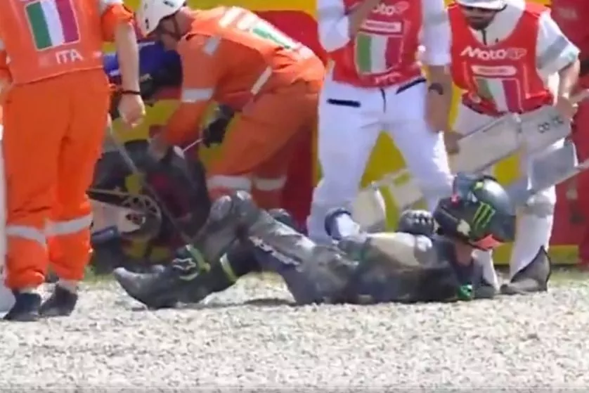 Fabio Quartararo, ca&iacute;da Mugello
