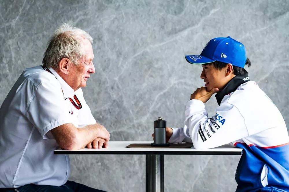 Helmut Marko, Red Bull Racing, Yuki Tsunoda, RB F1 Team