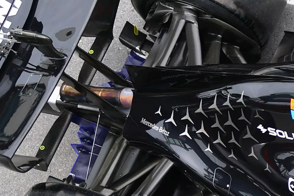 El difusor del Mercedes W17
