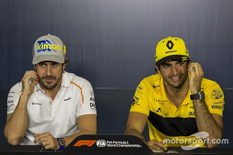 McLaren no niega su interés por juntar a Sainz y Alonso en 2019