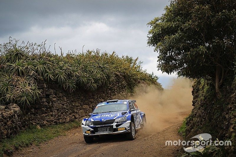 Łukasz Habaj, Daniel Dymurski, Skoda Fabia R5, Rallye Azores, FIA ERC
