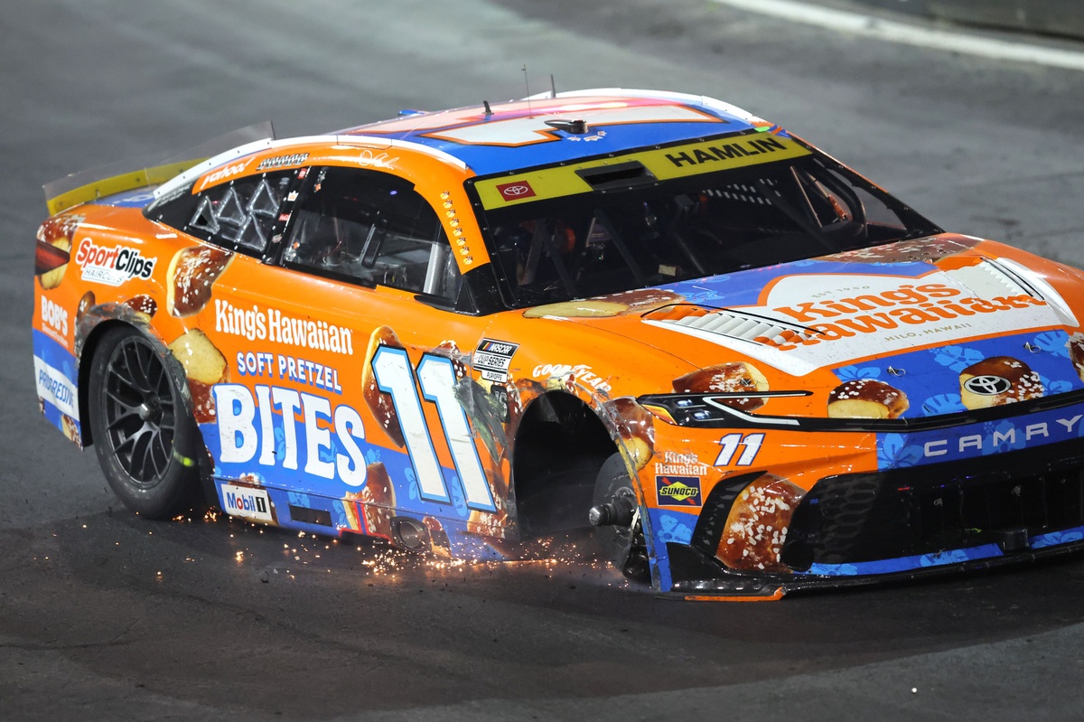 Two Denny Hamlin crew members suspended due to runaway wheel