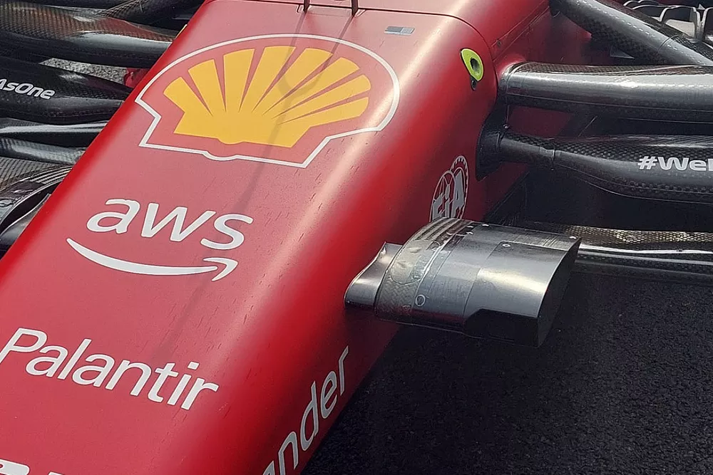 Detalle de la c&aacute;mara en el Ferrari F1-75 de Carlos Sainz