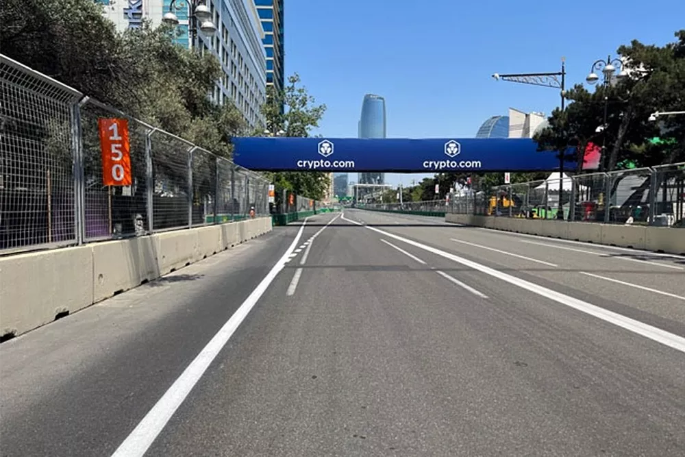 Pit lane entry