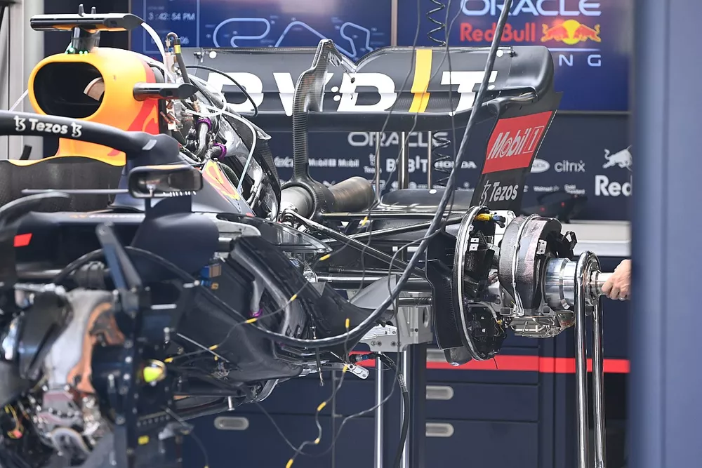 Red Bull Racing RB18 rear detail