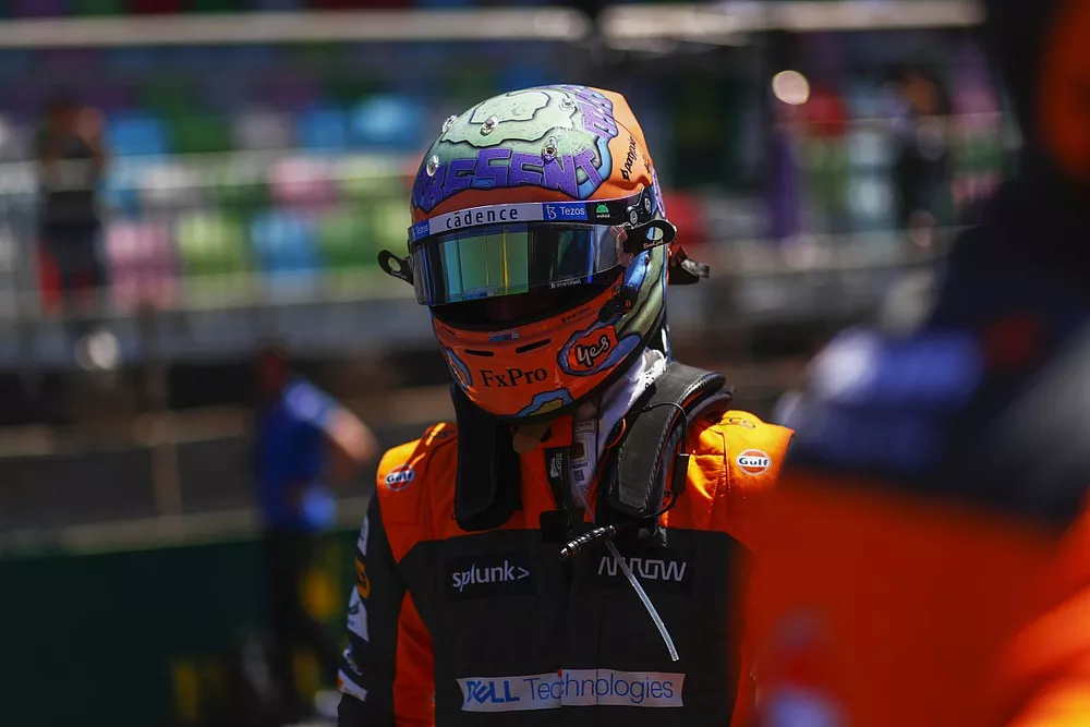 Daniel Ricciardo, McLaren, on the grid