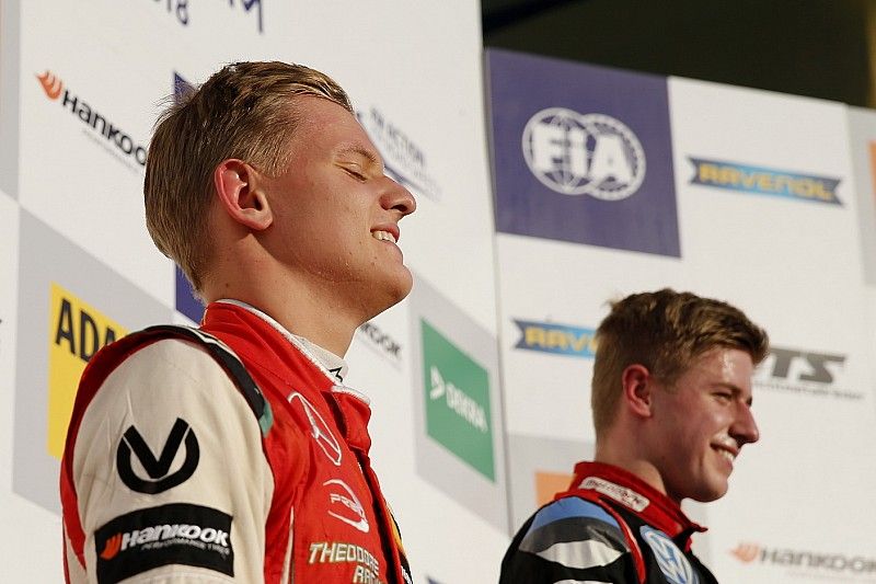 Podio Campe&oacute;n Mick Schumacher, PREMA Theodore Racing Dallara F317 - Mercedes-Benz