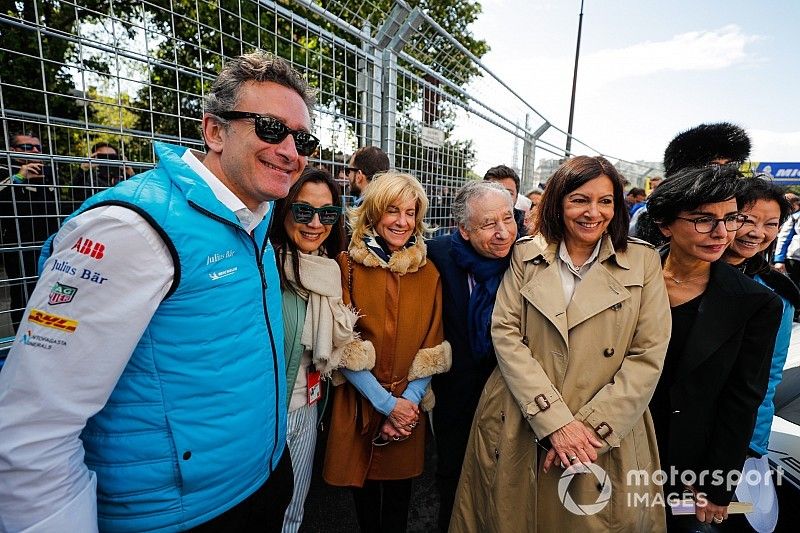 Alejandro Agag, CEO, Fórmula E, Jean Todt, Presidente de la FIA, en la parrilla 