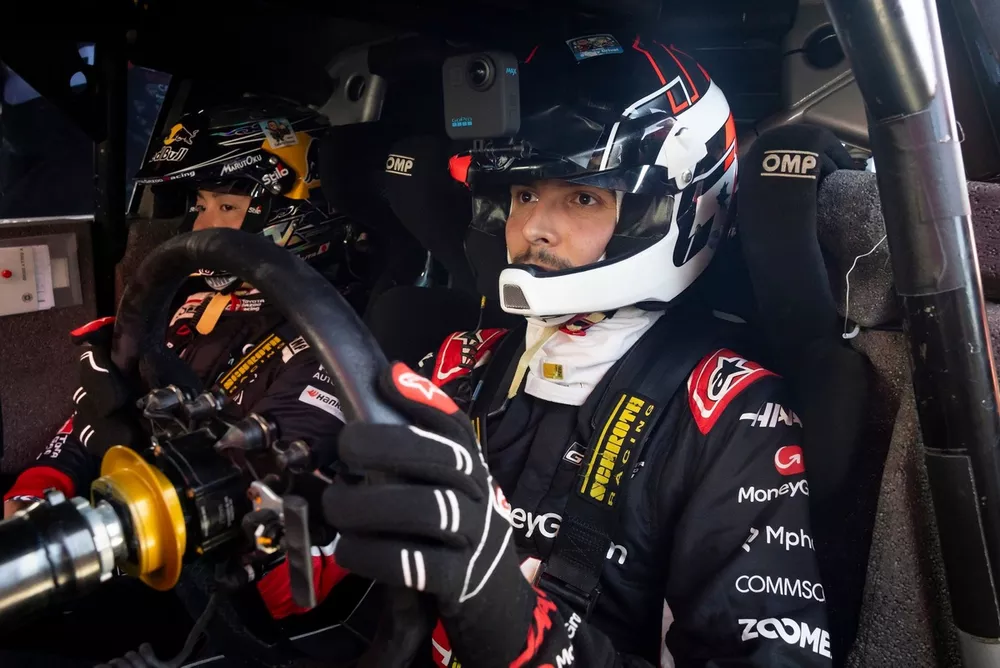 Esteban Ocon trying out WRC cars