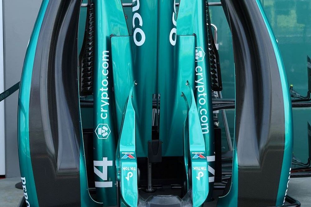 Aston Martin AMR23 detalle de la carrocería 