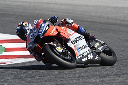 Aragon, Libere 1: Dovizioso guida un grande poker Ducati, Rossi è settimo