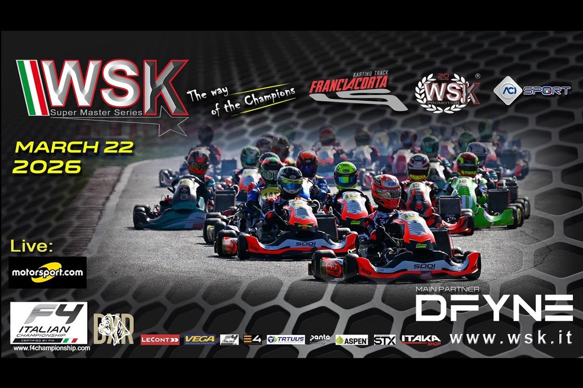 WSK | Segui la DIRETTA STREAMING della Super Master Series da Franciacorta