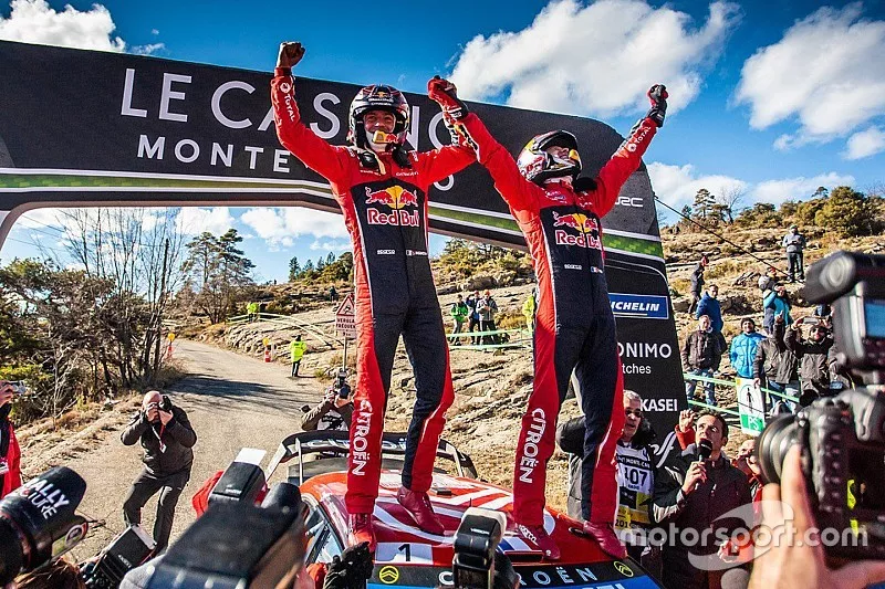 Los ganadores: S&eacute;bastien Ogier, Julien Ingrassia, Citro&euml;n World Rally Team Citroen C3 WRC