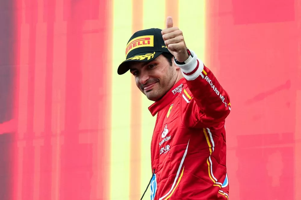 Podium: Carlos Sainz, Ferrari