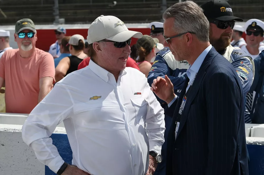 Team owner Richard Childress and NASCAR commissioner Steve Phelps  